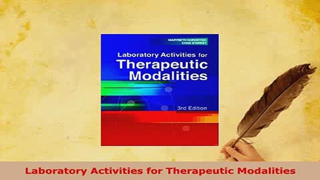 PDF Laboratory Activities for Therapeutic Modalities PDF Full Ebook