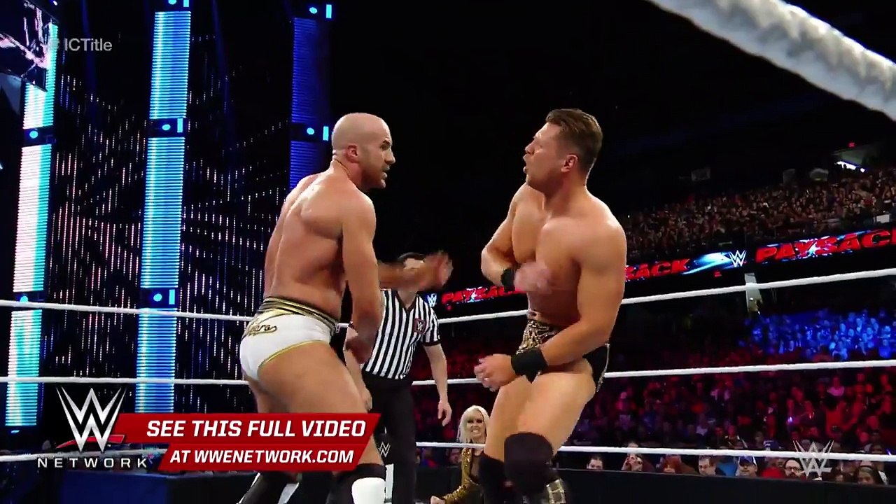 Cesaro vs. The Miz - Intercontinental Title Match- WWE Payback 2016 on WWE Network