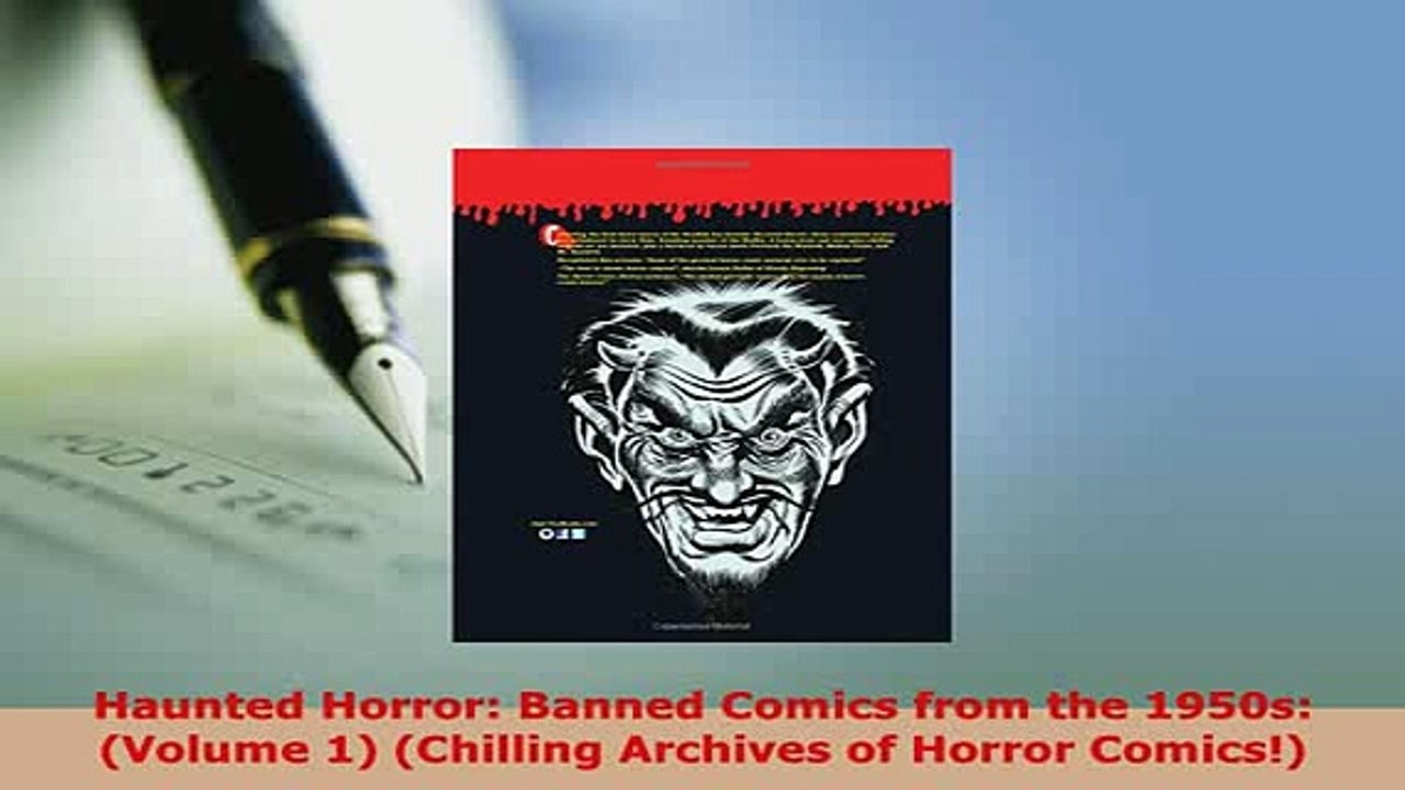 PDF  Haunted Horror Banned Comics from the 1950s Volume 1 Chilling Archives of Horror  EBook