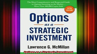 READ book  Options as a Strategic Investment Full Free