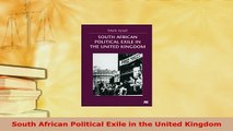 PDF  South African Political Exile in the United Kingdom Free Books
