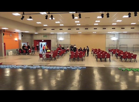 Rando du 1er mai vue de la salle Festi'Val