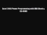 [Read PDF] Excel 2003 Power Programming with VBA (Book & CD-ROM) Download Online