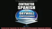 Free PDF Downlaod  Contractor Spanish For Drywall Professionals Spanish Edition  FREE BOOOK ONLINE