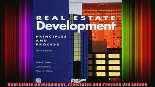 READ book  Real Estate Development Principles and Process 3rd Edition Free Online