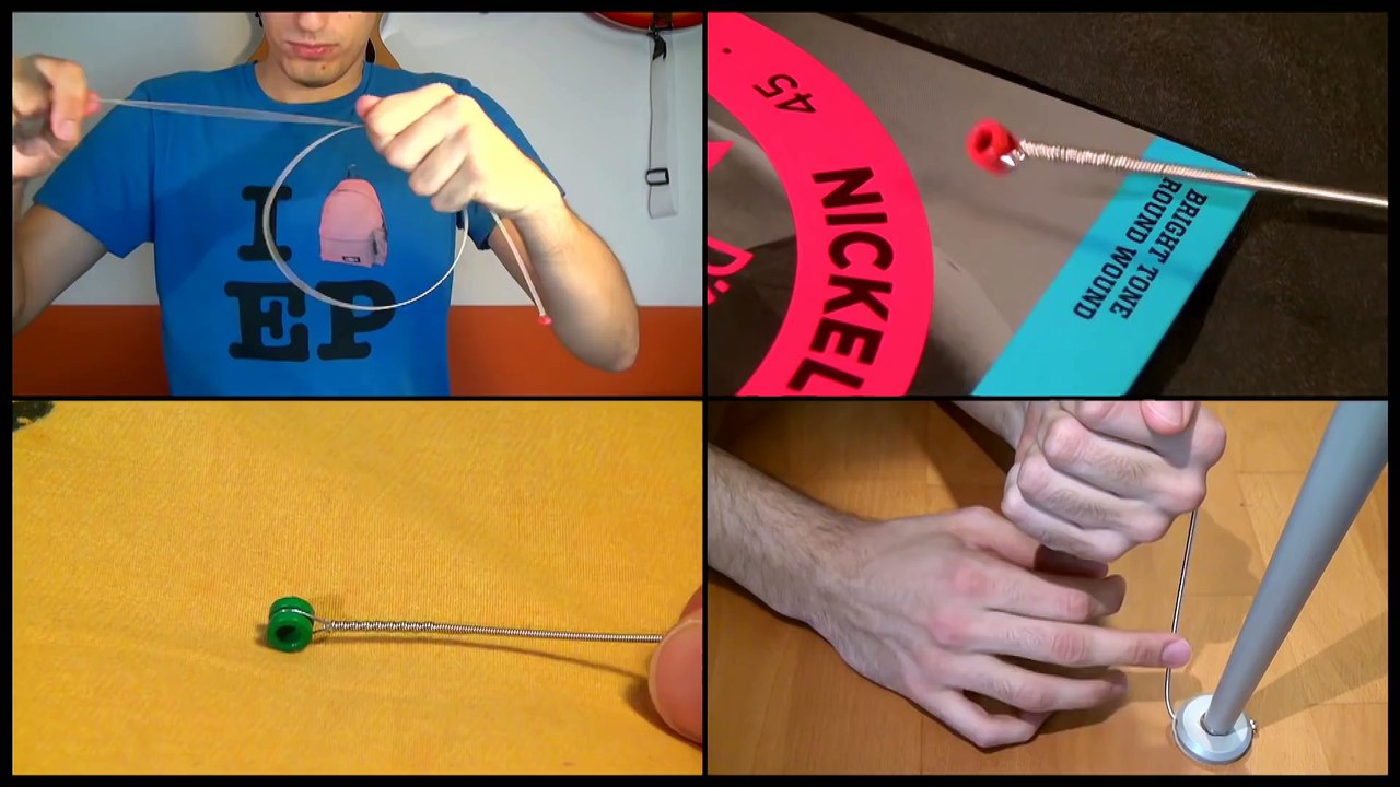 Il joue de la musique uniquement avec des cordes de basse !