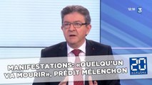 Manifestations: «Quelqu'un va mourir», prédit Jean-Luc Mélenchon