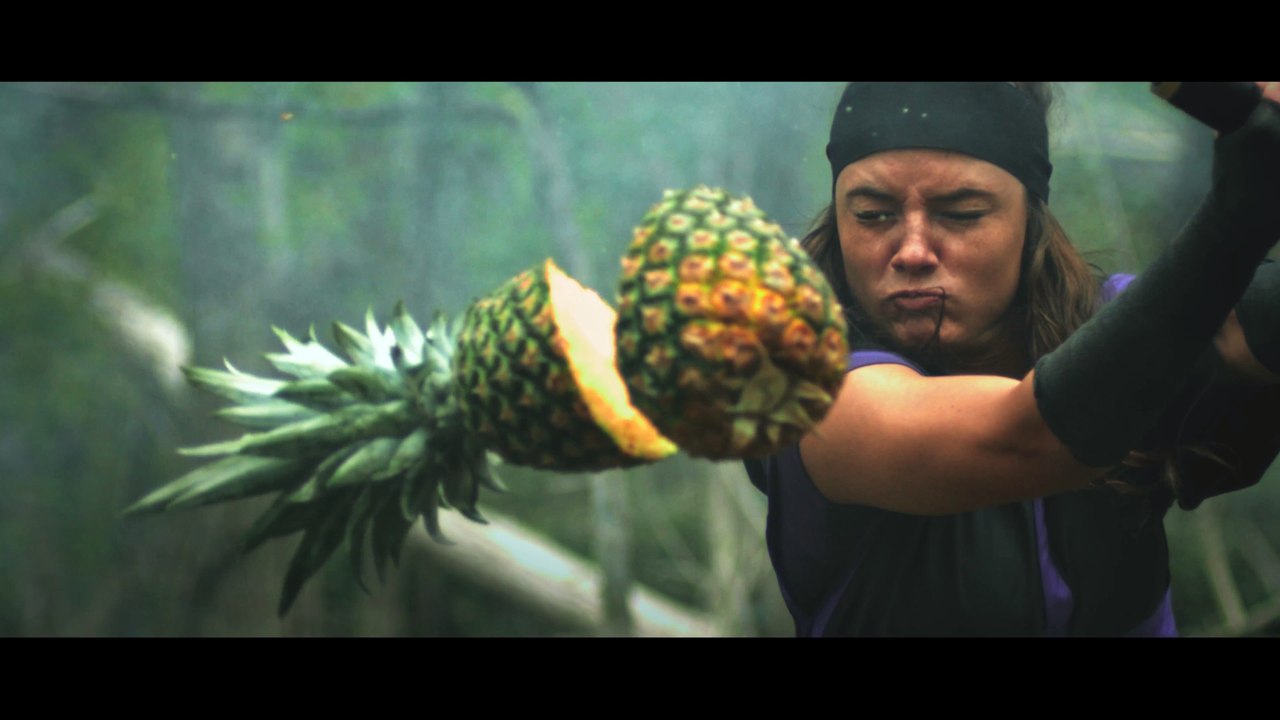 Des Ninjas se battent contre des pastèques avec des sabres ! Fruit Ninja en vrai !