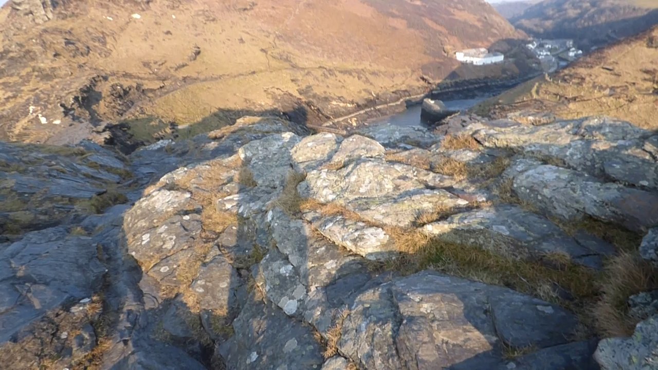 Extreme Dancing On Cliff in Cornwall