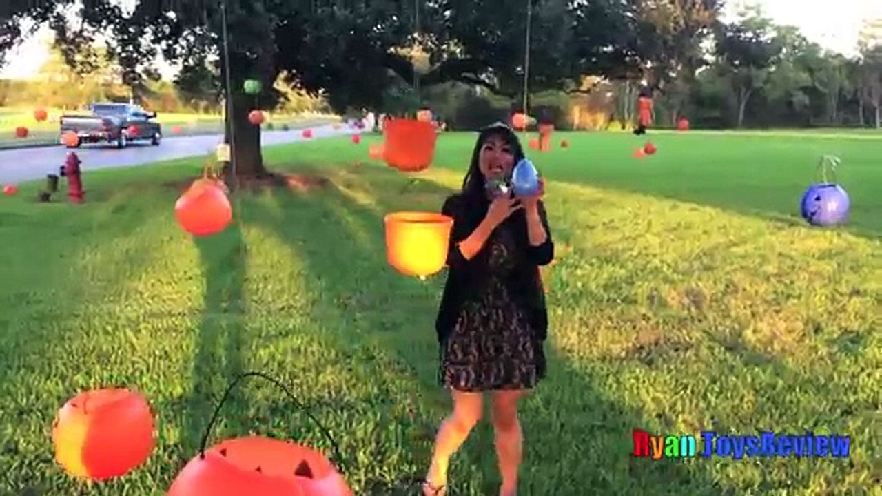 SURPRISE TOYS CHALLENGE in Halloween Jackolantern Egg Surprise Blind Bags MLP Ryan ToysReview