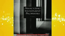 READ book  Analyzing Investment Properties Online Free