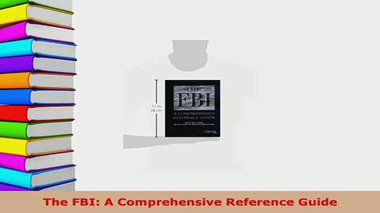 PDF  The FBI A Comprehensive Reference Guide  EBook