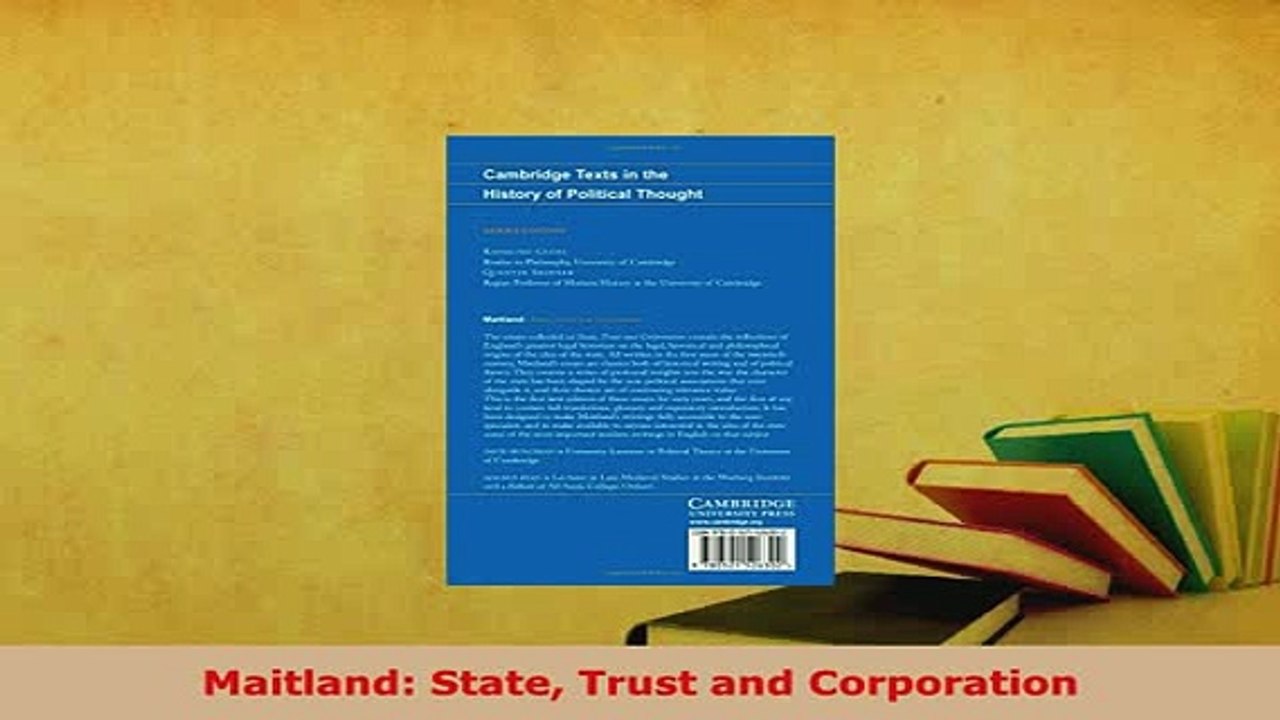 PDF  Maitland State Trust and Corporation Free Books