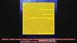 FREE PDF  Shark Tank Jump Start Your Business How to Launch and Grow a Business from Concept to READ ONLINE