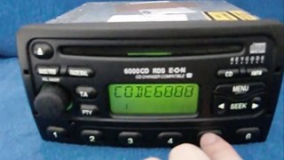 Ford 6000 CD / carradio car Radio Autoradio decode encode code safe 6000cd XS7F 18C815 AB