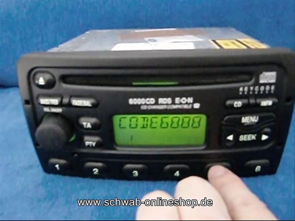 Ford 6000 CD / carradio car Radio Autoradio decode encode code safe 6000cd XS7F 18C815 AB
