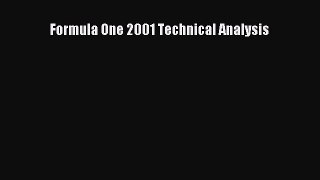 [Read Book] Formula One 2001 Technical Analysis Free PDF