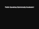 [PDF] Public Speaking (Quickstudy: Academic) [Read] Online