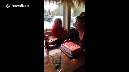 92-year-old bartender celebrates birthday