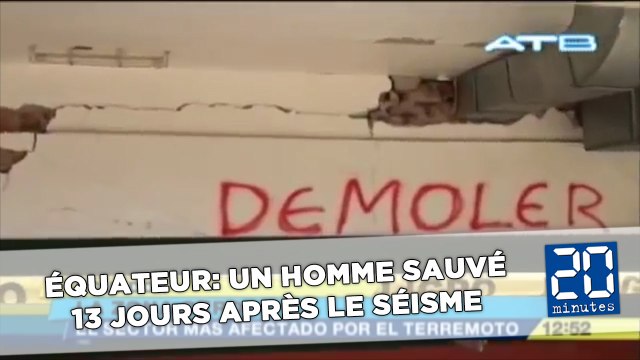 Équateur: Un homme de 72 ans sauvé 13 jours après le séisme
