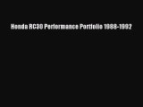 [Read Book] Honda RC30 Performance Portfolio 1988-1992  EBook