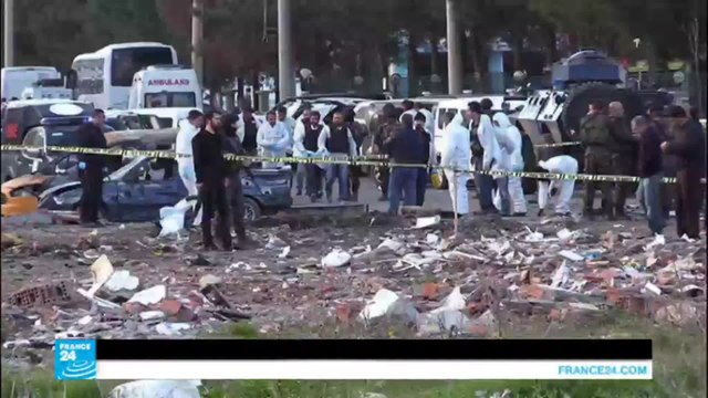 هجوم بسيارة مفخخة في مدينة غازي عنتاب التركية