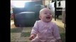 Baby Girl Laughing Hysterically at Dog Eating Popcorn | Laughing Babies | toddletale