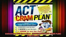 READ book  CliffsNotes ACT Cram Plan   CLIFFSNOTES ACT CRAM PLAN Paperback Full Free