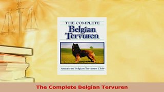 Read  The Complete Belgian Tervuren Ebook Online