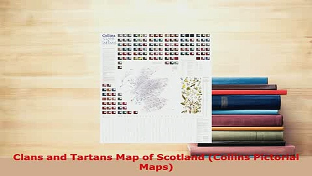 Download  Clans and Tartans Map of Scotland Collins Pictorial Maps Download Online