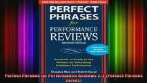 READ Ebooks FREE  Perfect Phrases for Performance Reviews 2E Perfect Phrases Series Full Free