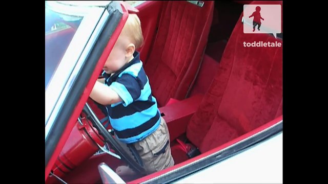 Baby boy is obsessed with driving cars | Active Toddlers | toddletale