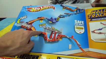 Хотвилс настенная трасса трек Горилла Разрушитель Hot Wheels Gorilla Takedown unboxing toy