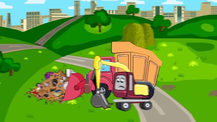 Мультфильмы для Детей. Грузовик, Бульдозер и Экскаватор - Строительная Техника. Трактор Павлик