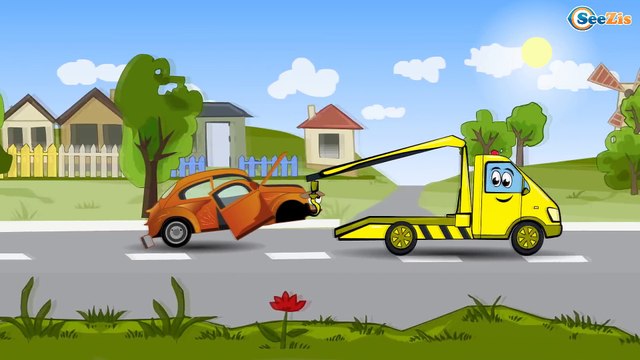 ✔ Машинка Эвакуатор спешит на помощь. Мультфильмы для детей. Tow Truck rushes to defense. Cartoons