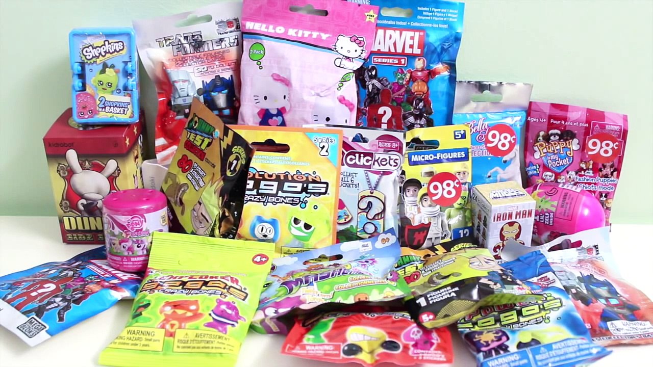 Blind Bag Marathon Ep.3 - Part 1 (Moshi Monsters, My Little Pony, Iron Man, Johnny Test an