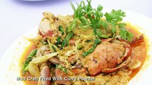 Mud Crab fried with spring onion & ginger 