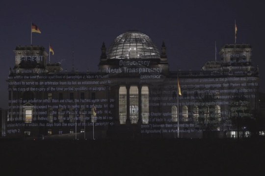 Greenpeace publica documentos de la negociación del TTIP