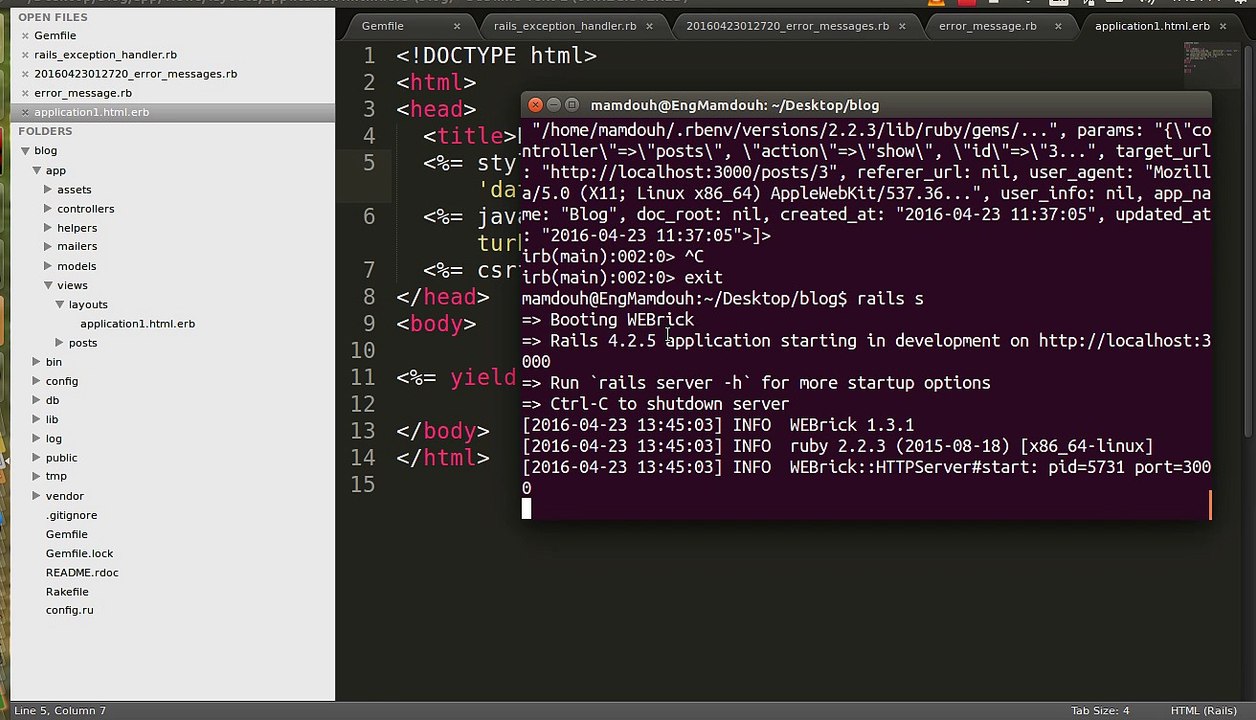 rails exception handler deeling with missing layout
