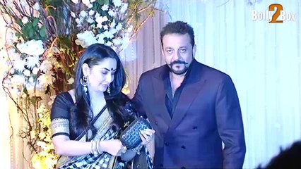 Sanjay Dutt & Manyata Dutt At Bipasha Basu & Karan Singh Grover's Wedding Reception