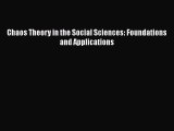 Book Chaos Theory in the Social Sciences: Foundations and Applications Download Full Ebook