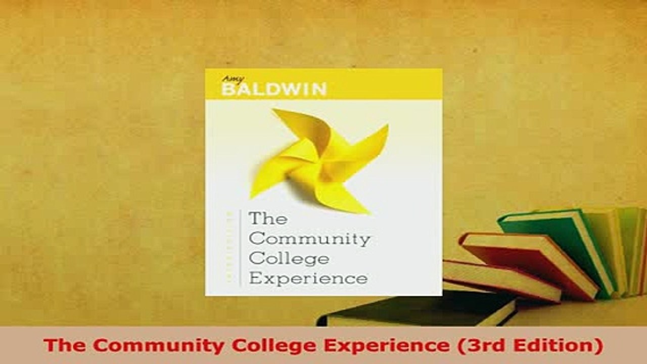 PDF  The Community College Experience 3rd Edition Read Full Ebook