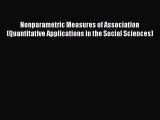 Ebook Nonparametric Measures of Association (Quantitative Applications in the Social Sciences)