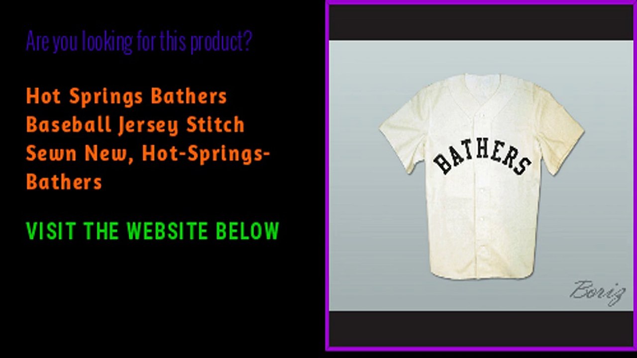 Hot Springs Bathers Baseball Customize Jersey New