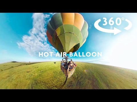 Camera 360 in Hot Air Balloon Sky Wingsuit Balloon Rope Swing 2016