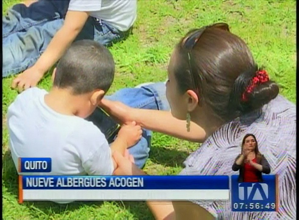 Nueve albergues de Quito acogen a los damnificados