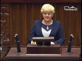 Poseł Małgorzata Pępek - Wystąpienie z dnia 28 kwietnia 2016 roku.