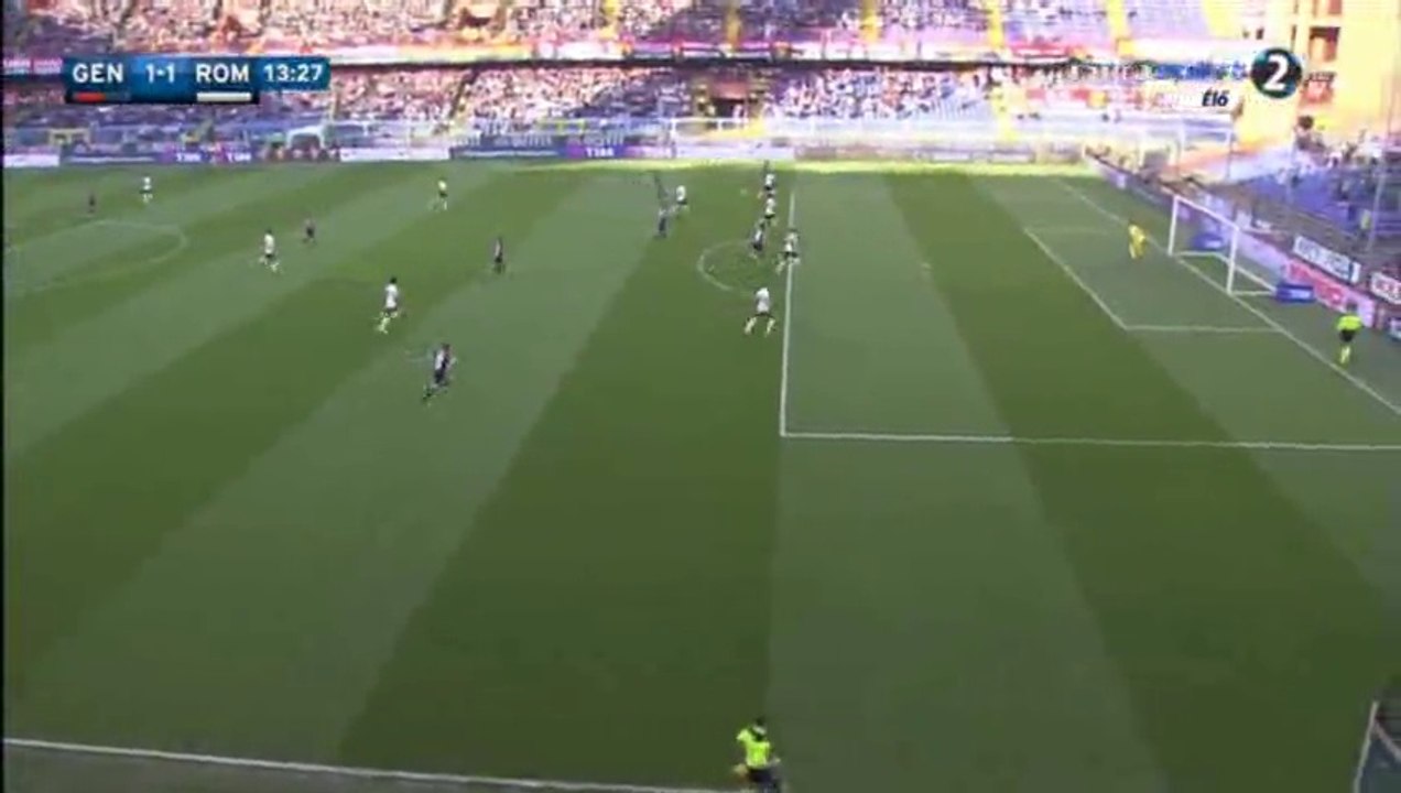 Panagiotis Tachtsidis Goal HD - Genoa 1-1 Roma - 02-05-2016