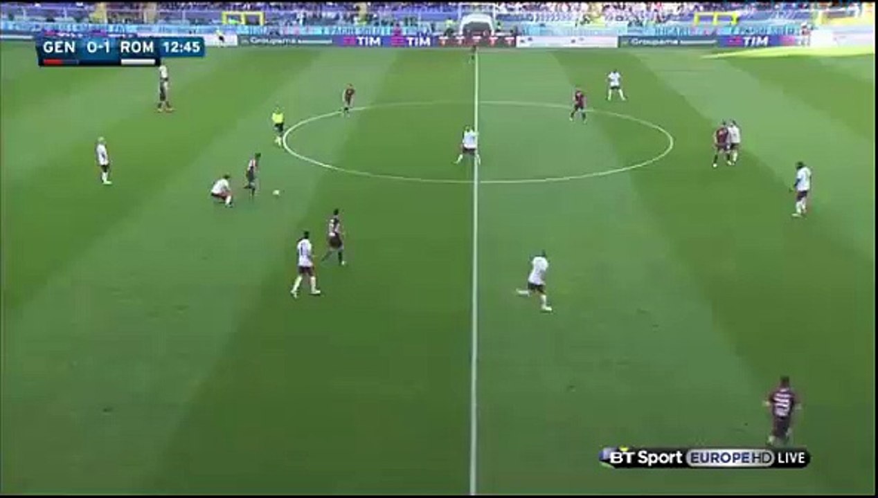 Tachtsidis GOAL (1:1) Genoa vs AS Roma (2016.05.02)