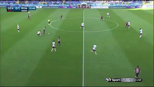 Tachtsidis GOAL (1:1) Genoa vs AS Roma (2016.05.02)